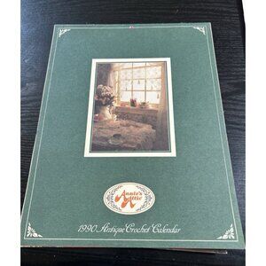 Vintage Annie's Closet 1990 Antique Crochet Calendar With stitch guide Clean